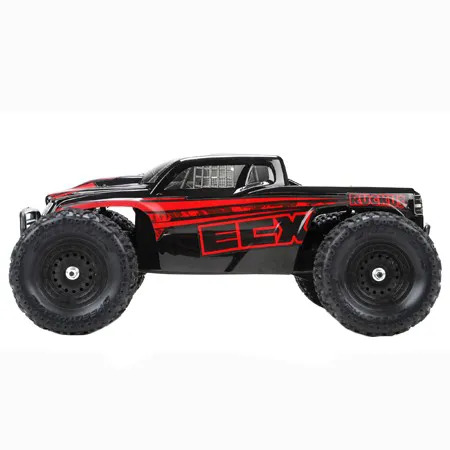 ECX Ruckus 1/18 4WD Monster Truck RTR Black/Red - ECX01000AUT1