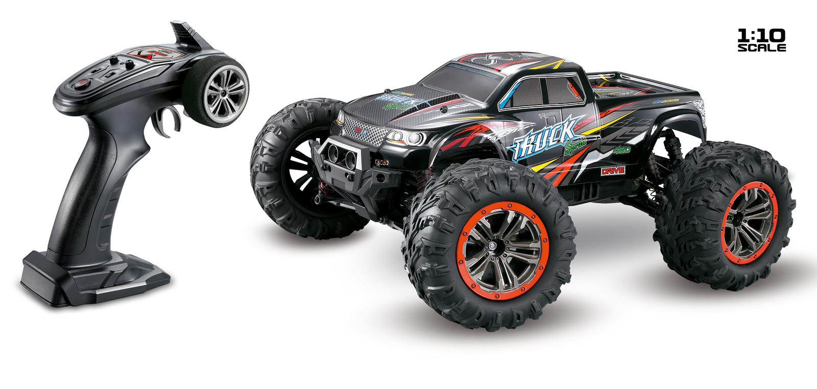 Tornado RC 1/10 IPX4 4WD Brushed Monster Truck RTR - TRC-9125