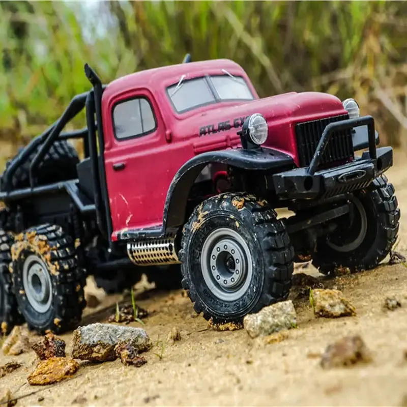 Buy FMS Roc Hobby Atllas 6x6 1/18 Scale Crawler RTR Red - ROC002RTR-RD