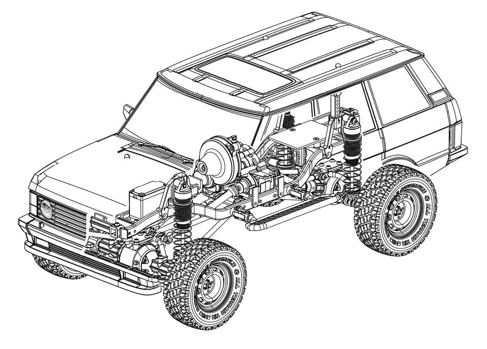 Carisma SCA-1E 1981 4-Door Range Rover Crawler Kit - CRS80768