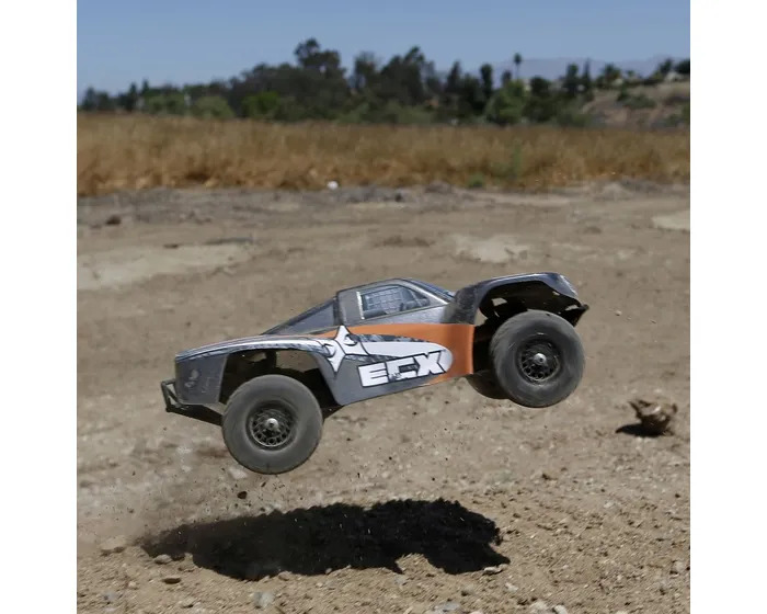 ECX 1/18 Torment 4WD Short Course Truck Grey/Orange RTR - ECX01001AUT1