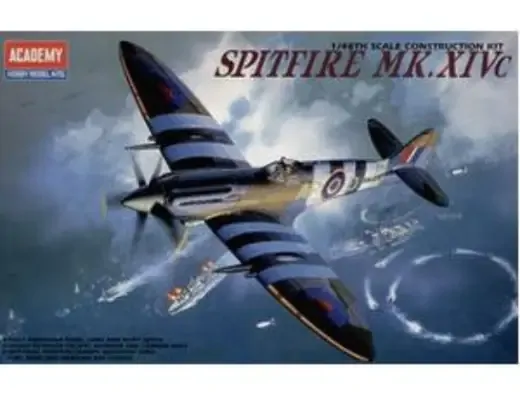 Academy 1:48 Supermarine Spitfire Mk.XIVc Model Kit – Detailed Aircraft Building Kit