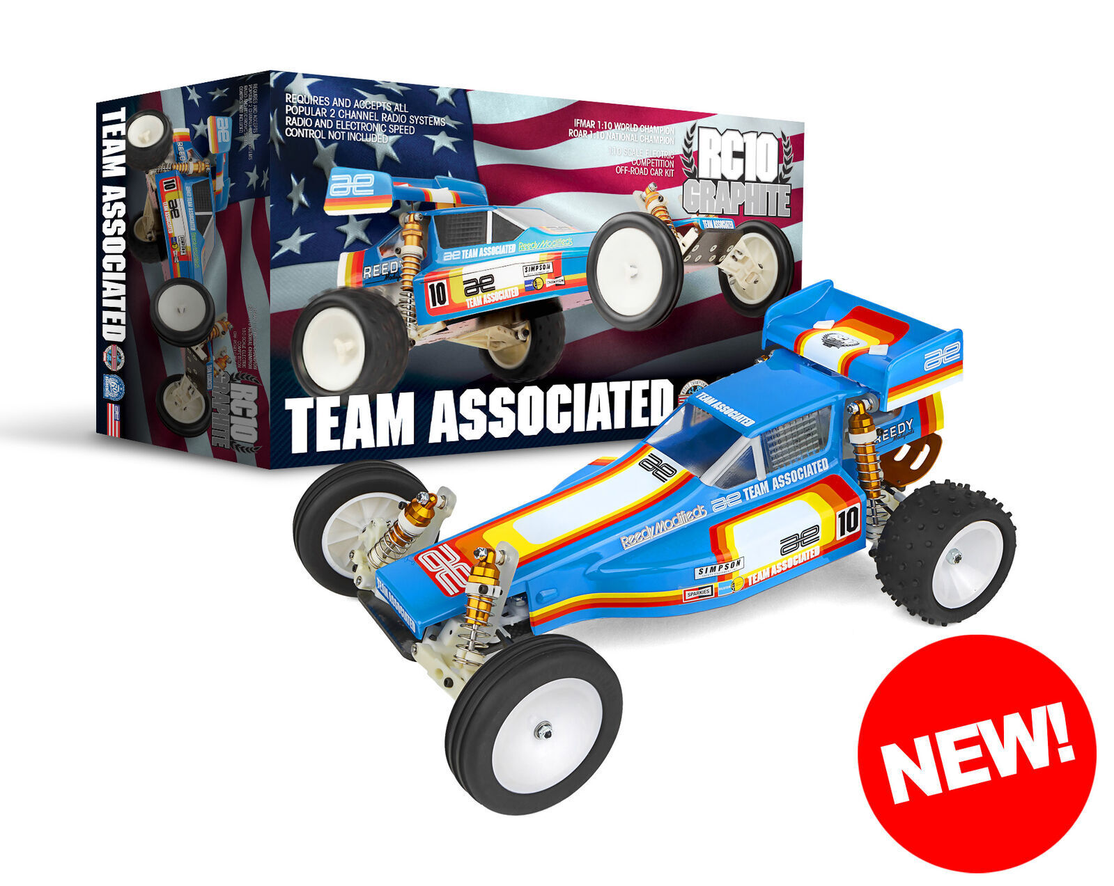 ホビーラジコン Team Associated RC10 llic EDITION Team Associated RC10 Graphite Kit - 1:10 Scale Electric Off-Road