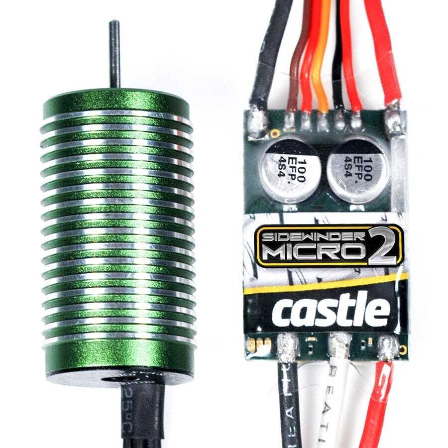 Castle Creations Sidewinder Micro, 5300KV Motor Combo, 1/18, CC-SWINDERM-5300