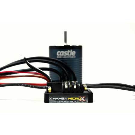 Castle Creaitons Mamba Micro X Crawler ESC w/2850kV sensored motor