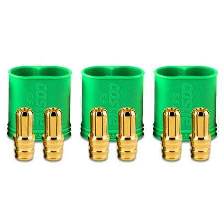 Castle Creations Polarized Bullet Connectors, Male, 6.5mm, CC-BULLET-6.5PM CSE011006800