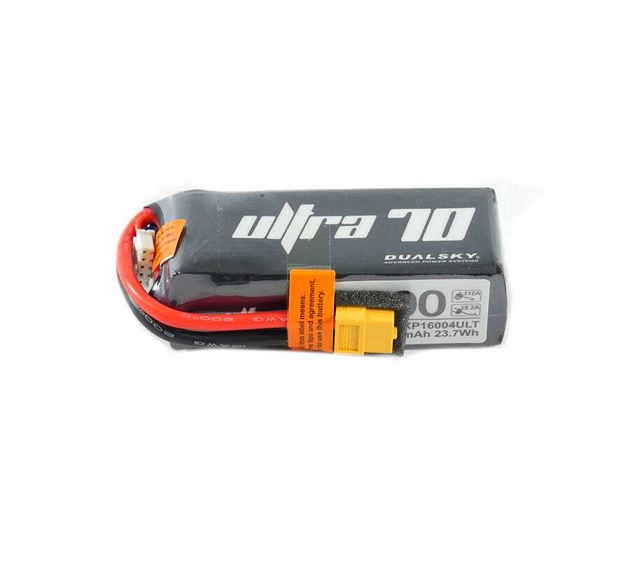 Dualsky 1600mah 4S 14.8v 70C Ultra 70 LiPo Battery with XT60 Connector