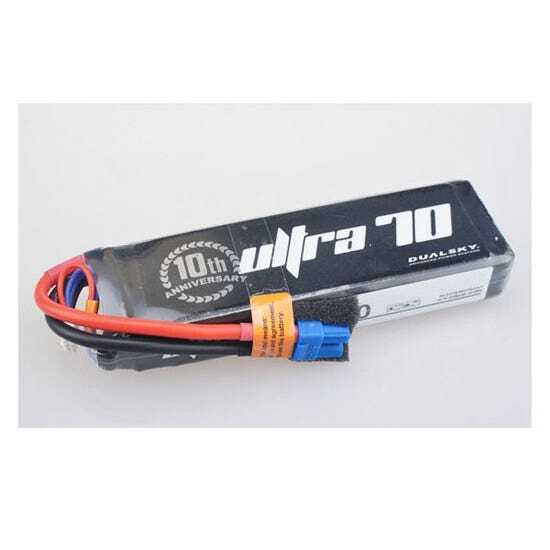 Dualsky 2700mah 3S 11.1v 70C Ultra 70 LiPo Battery with XT60 Connector