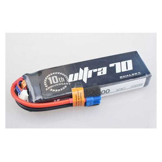 Dualsky 3300mah 4S 14.8v 70C Ultra 70 LiPo Battery with XT60 Connector