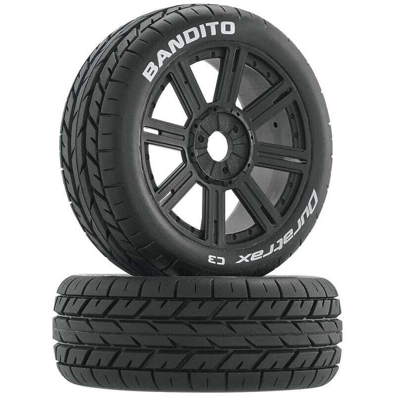 Duratrax Bandito Mounted Buggy Tire, C3 Compound, 2pcs