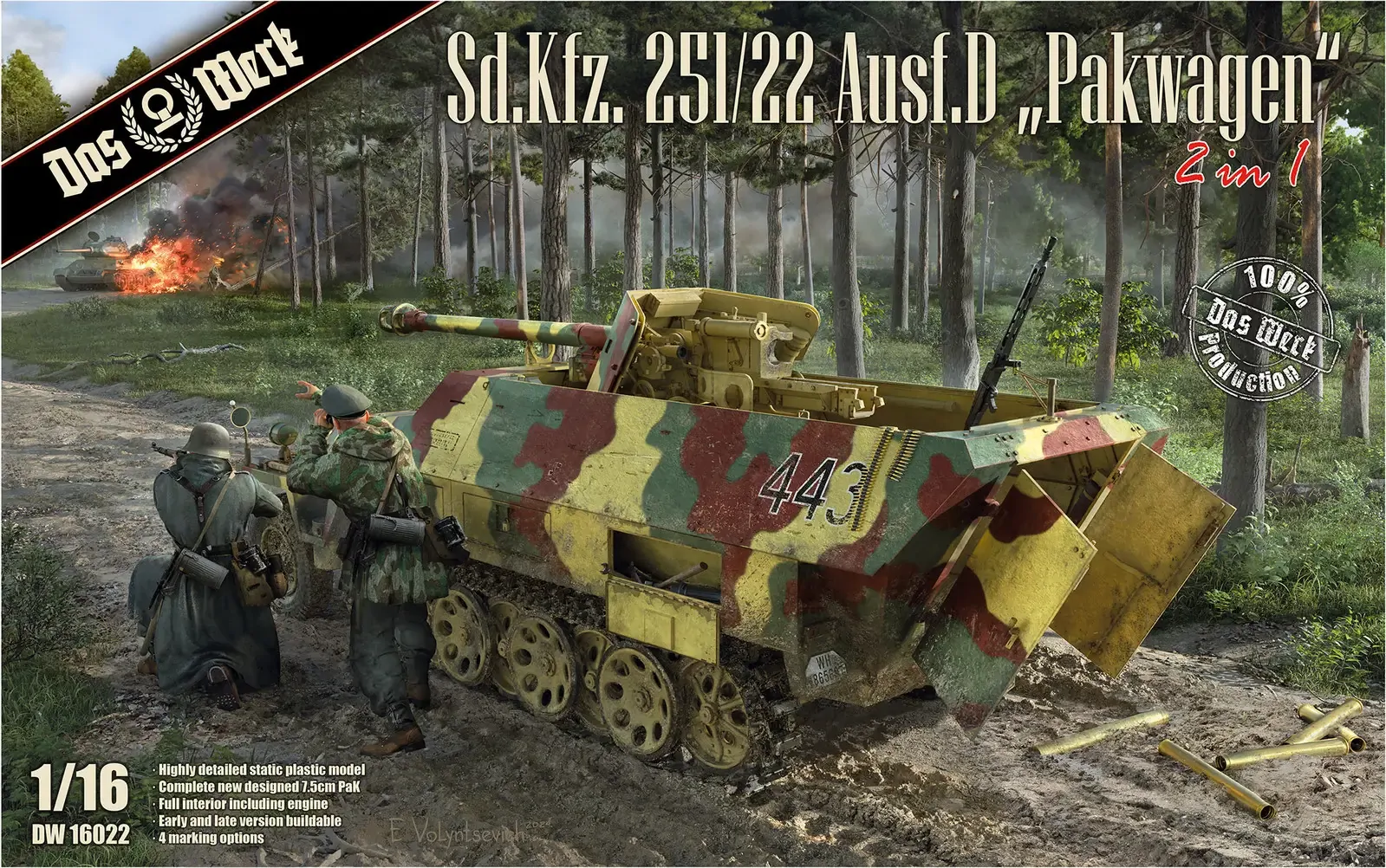Buy Das Werk 1/16 Sd.Kfz. 251/22 Ausf.d PAKwagen German WWII