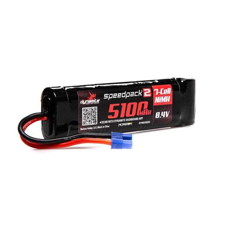 Dynamite SpeedPack2 5100mah 8.4v Flat NiMH Battery with EC3 Connector