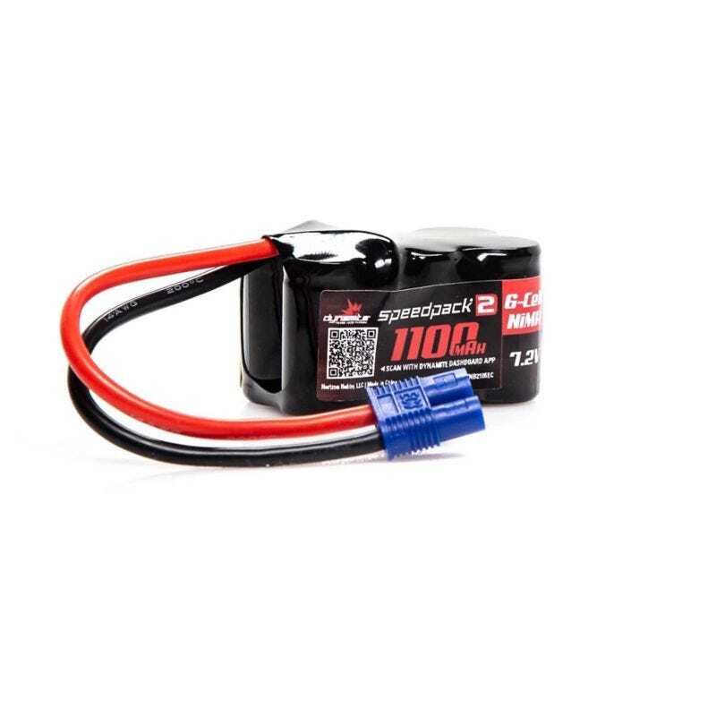 Dynamite SpeedPack2 1100mah 7.2v Flat NiMH Receiver Battery with EC3 Connector