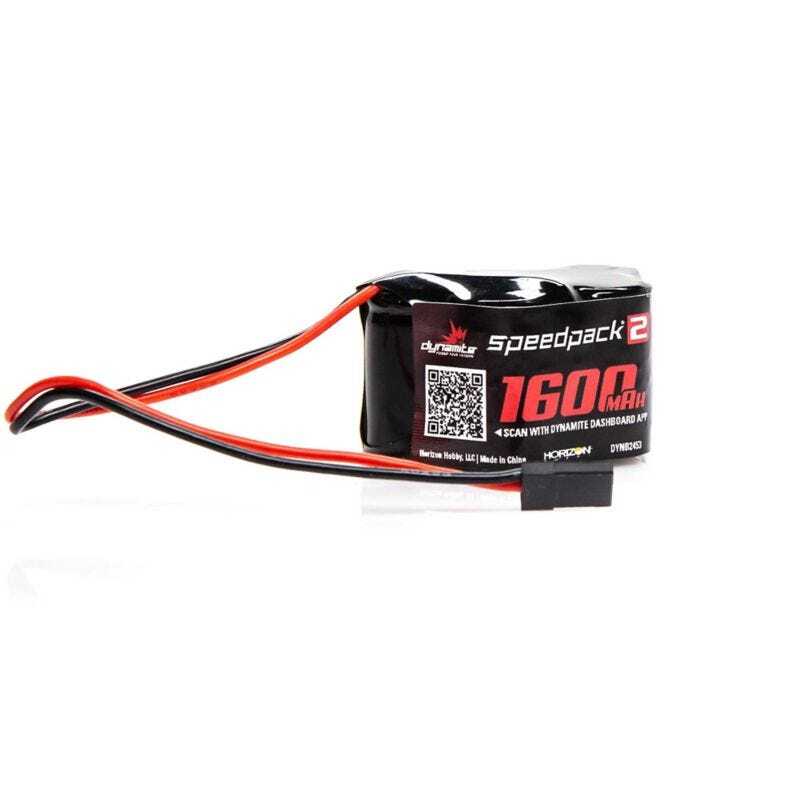 Dynamite SpeedPack2 1600mah 6.0v Hump NiMH Receiver Battery with Servo Connector