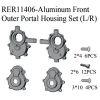 Redcat Al. Front Outer Portal Housing Set (L/R)