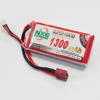 NXE 7.4v 1300mah 30c Soft Case With Deans Plug - 1300SC302SDEAN