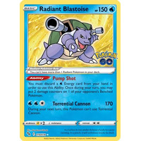 Radiant Blastoise 018/078 / Radiant Rare Pokemon GO