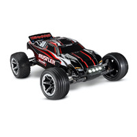 Traxxas 1/10 Rustler XL-5 2WD Stadium Truck With LED Lighting Red/Black - 39-37054-61RBLK