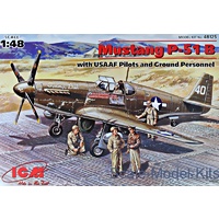 1/48 Mustang P-51b With Usaaf Personel