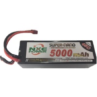 NXE 11.1v 5000mah 45c Hard Case Lipo w/Deans - 5000HC453
