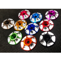 1/10th m3 coloured metal wing washers red