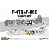 Academy 12530 1/72 P-47D & F-86E "Gabreski" Plastic Model Kit