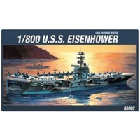 Academy 14212 1/800 U.S.S. CVN-69 Eisenhower Plastic Model Kit
