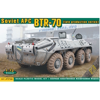 Ace Model 72166 1/72 BTR-70 (late) Soviet APC (rubber tyres) Plastic Model Kit