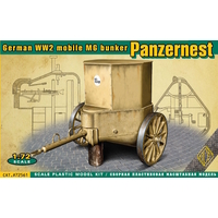 Ace Model 72561 1/72 Panzer Nest - German WWII mobile MG bunker Plastic Model Kit