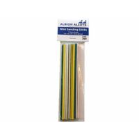 Albion 360 Mini Sanding Sticks - 3 Sticks of 100, 180, 240, 320 & 400 Grit