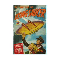 Atlantis 1009 5" Vic Torrey and his Flying Saucer w/Light Plastic Model Kit