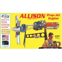 Atlantis H1551 1/10 Allison Prop Jet 501-D13 Engine Plastic Model Kit