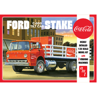 AMT 1147 1/25 Ford C600 Stake Bed w/ Coke Machines (Coca-Cola) Plastic Model Kit