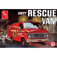 AMT 851 1/25 1975 Chevy Rescue Van - Red