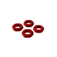 Arrma Aluminum Wheel Nut, 17mm Red (4), AR310906