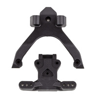 Team Associated RC10B7 FT Top Plate and Ballstud Mount, carbon 92404