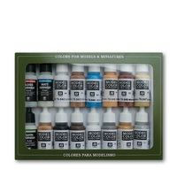 Vallejo 70102 Model Colour Folkstone Specialist 16 Colour Acrylic Paint Set