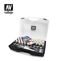 Vallejo Model Colour 72 Basic Colors + Brushes Plastic Case Set