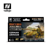 Vallejo 70205 Model Colour WWII German Armour Acrylic 6 Colour Paint Set