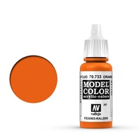 Vallejo 70733 Model Colour #207 Fluorescent Orange 17 ml Acrylic Paint