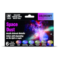 Vallejo 77091 Eccentric Colorshift Space Dust (6 Colour Set) Acrylic Airbrush Paint