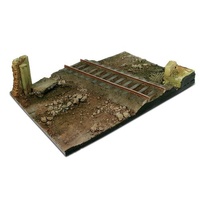 Vallejo Scenics 31x21 Country road cross with railway section Diorama Base