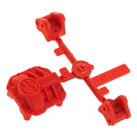 Axial AR44 Differential Cover and Link Mounts, Red, AX31384