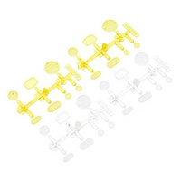 Axial LED Lens Set, Yellow and Clear, 4 Pieces, AX80049
