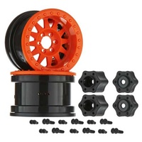 Axial 2.2 Method Beadlock Wheels, IFD, Orange, 2 Pieces, AX31364