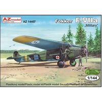 AZ Models AZ14407 1/144 Fokker F-VIIa Military Plastic Model Kit