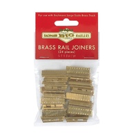 Bachmann Trk Brass Rail Joiners 24/Bag (Out.&In)*