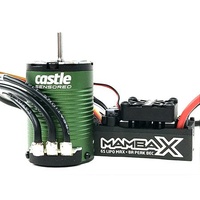 Castle Creations Mamba X SCT Pro Brushless ESC 1410-3800Kv, 25.2v Waterproof Combo, CC-MAMBAX-3800