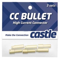 Castle Creations High Current Bullet Connector Set, 4mm, CC-BULLET-4