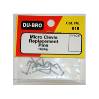 DUBRO 918 MICRO CLEVIS PINS (12 PCS PER PACK)